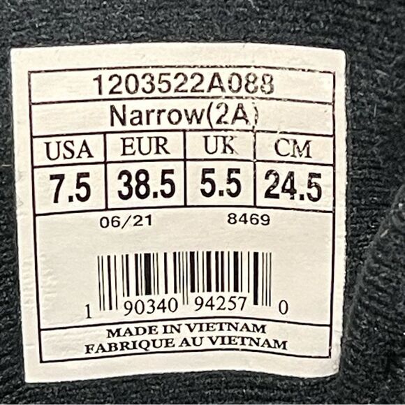 Brooks Addiction GTS 15 Women's Black Narrow Running Shoes Size 7.5 (2A) - Picture 6 of 16